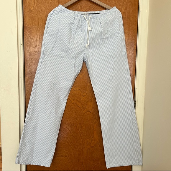 Brandy Melville Pants - NWOT Brandy Melville Anastasia Blue And White Striped Cotton Pants
